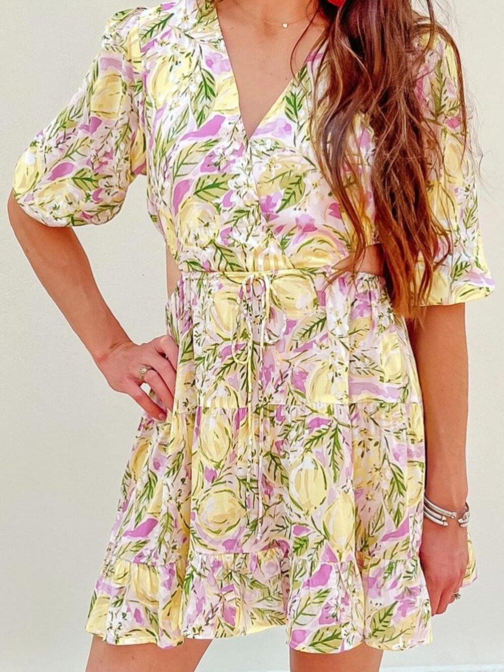 Sky to Moon Lemon Mini Dress. New without tags. Size: M. Asking: $50.